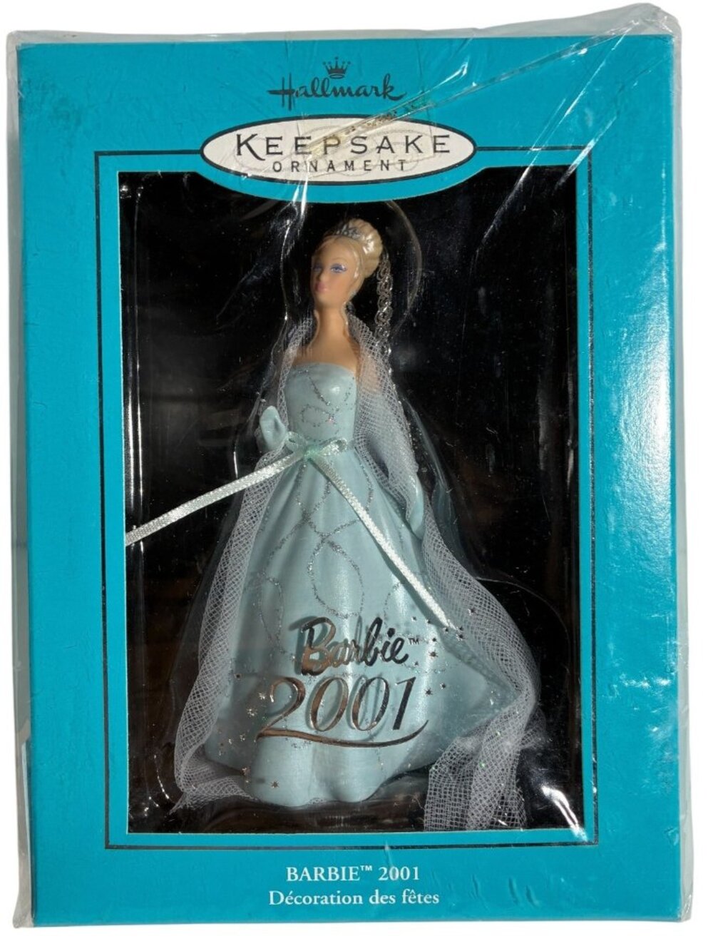 Barbie Hallmark Keepsake Ornament Porcelain #QXC4602 2001 Mattel New Sealed NRFB